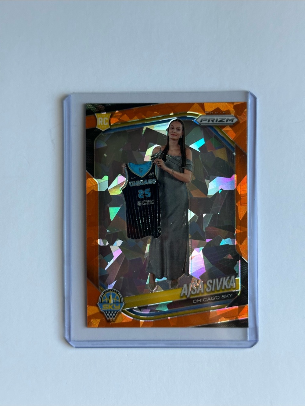 Panini A'ja Svikla Orange Prizm Chicago Sky Card